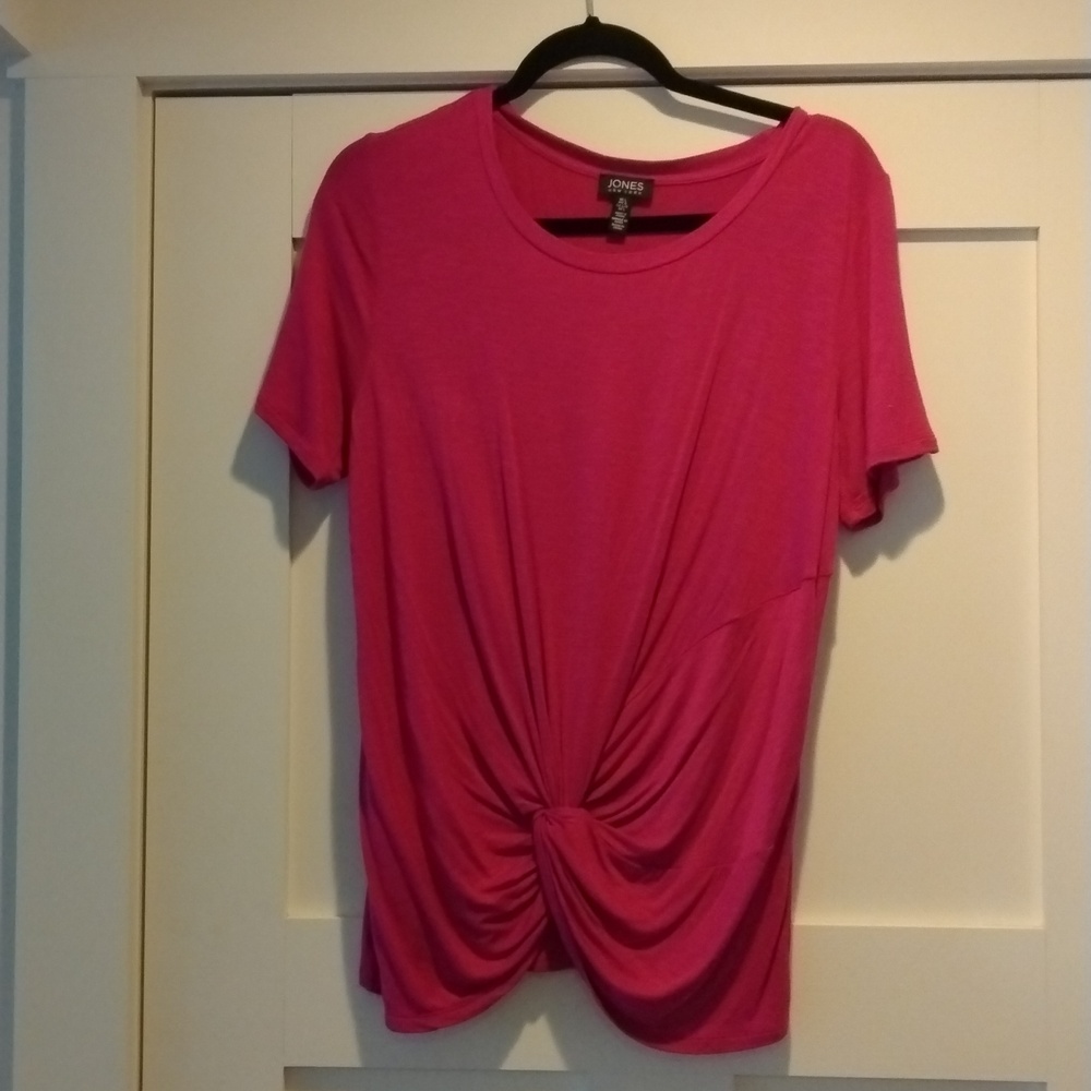 Jones New York Short Sleeve Shirt, Pink